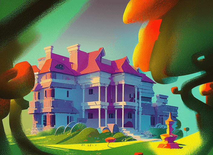 Buildings — AI artwork by Josh Auriemma (mansion-6)